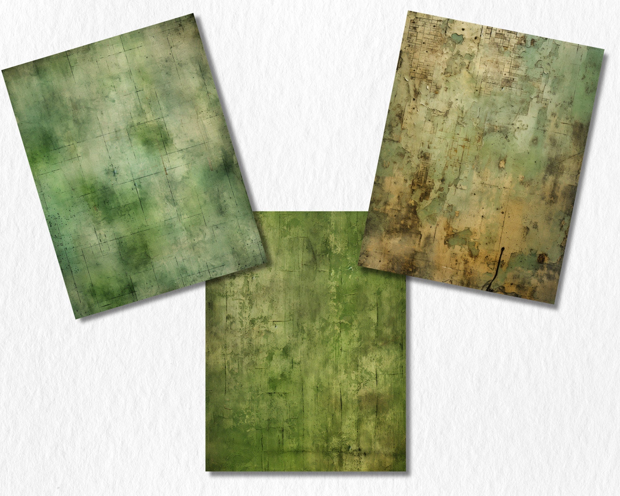 Greenprint Texture Digital Paper | Green Paper Background, Architectural Paper Backdrops, Printable, Download for Journals & Scrapbooking