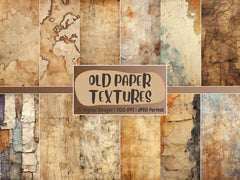 Old Paper Texture Digital Paper | Vintage Paper Background, Antique Paper Backdrops, Printable, Download for Journals & Scrapbooking