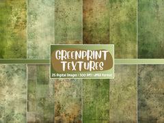 Greenprint Texture Digital Paper | Green Paper Background, Architectural Paper Backdrops, Printable, Download for Journals & Scrapbooking