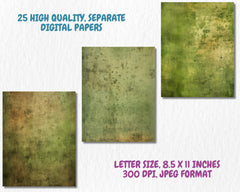 Greenprint Texture Digital Paper | Green Paper Background, Architectural Paper Backdrops, Printable, Download for Journals & Scrapbooking