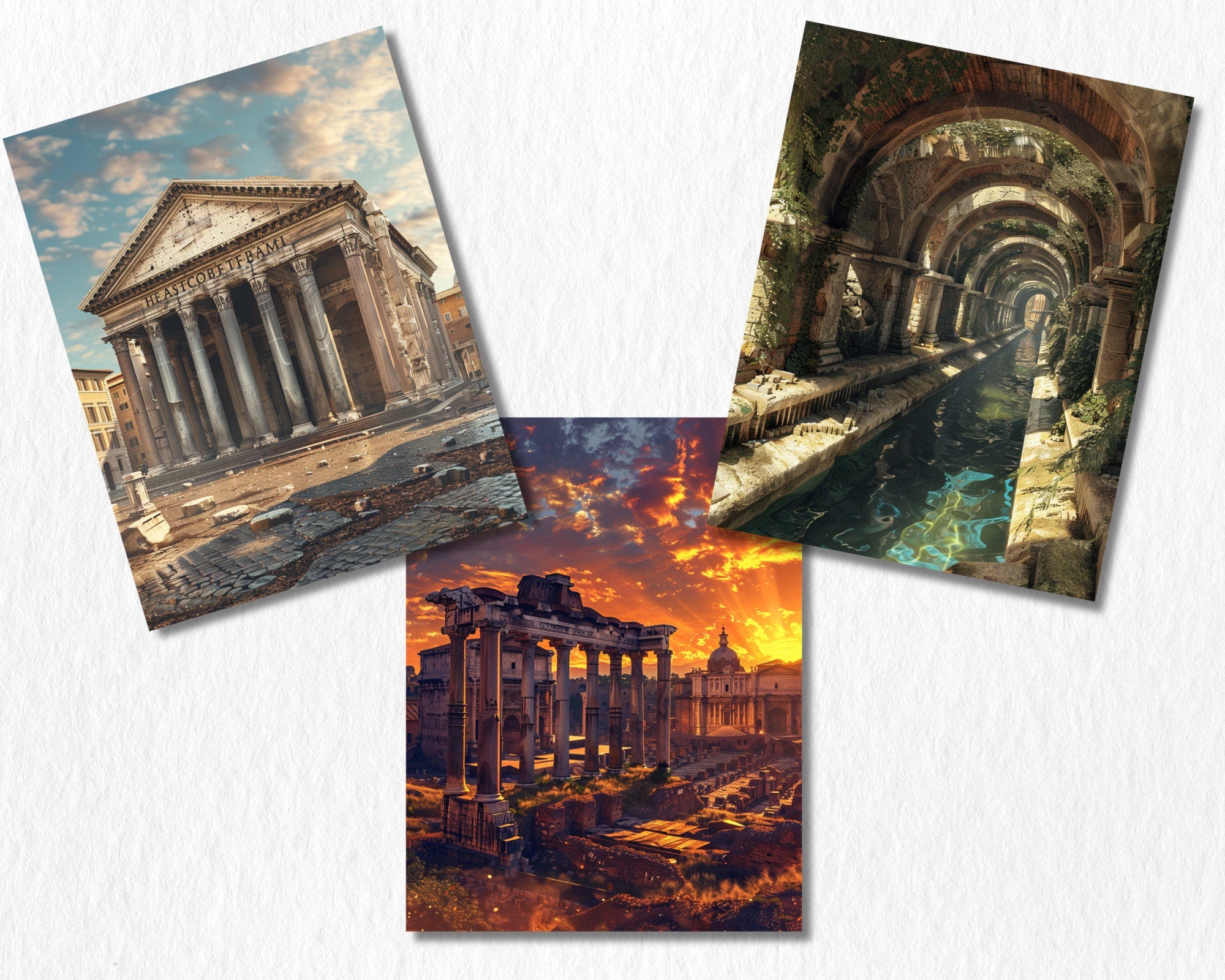 Ancient Rome Digital Paper | Roman Empire Background, Ancient Rome Backdrops, Gladiators, Printable | Download for Journals & Scrapbooking